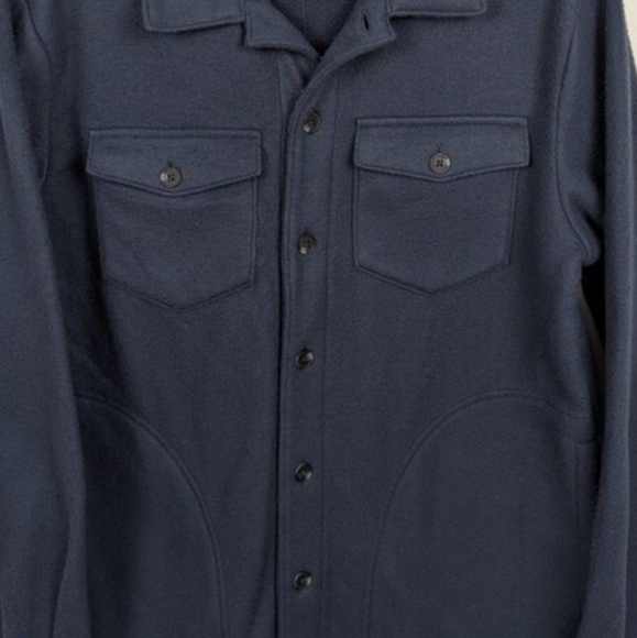 Goodfellow & Co Men's Deep Blue Fleece Jacket/Shacket - Picture 3 of 10